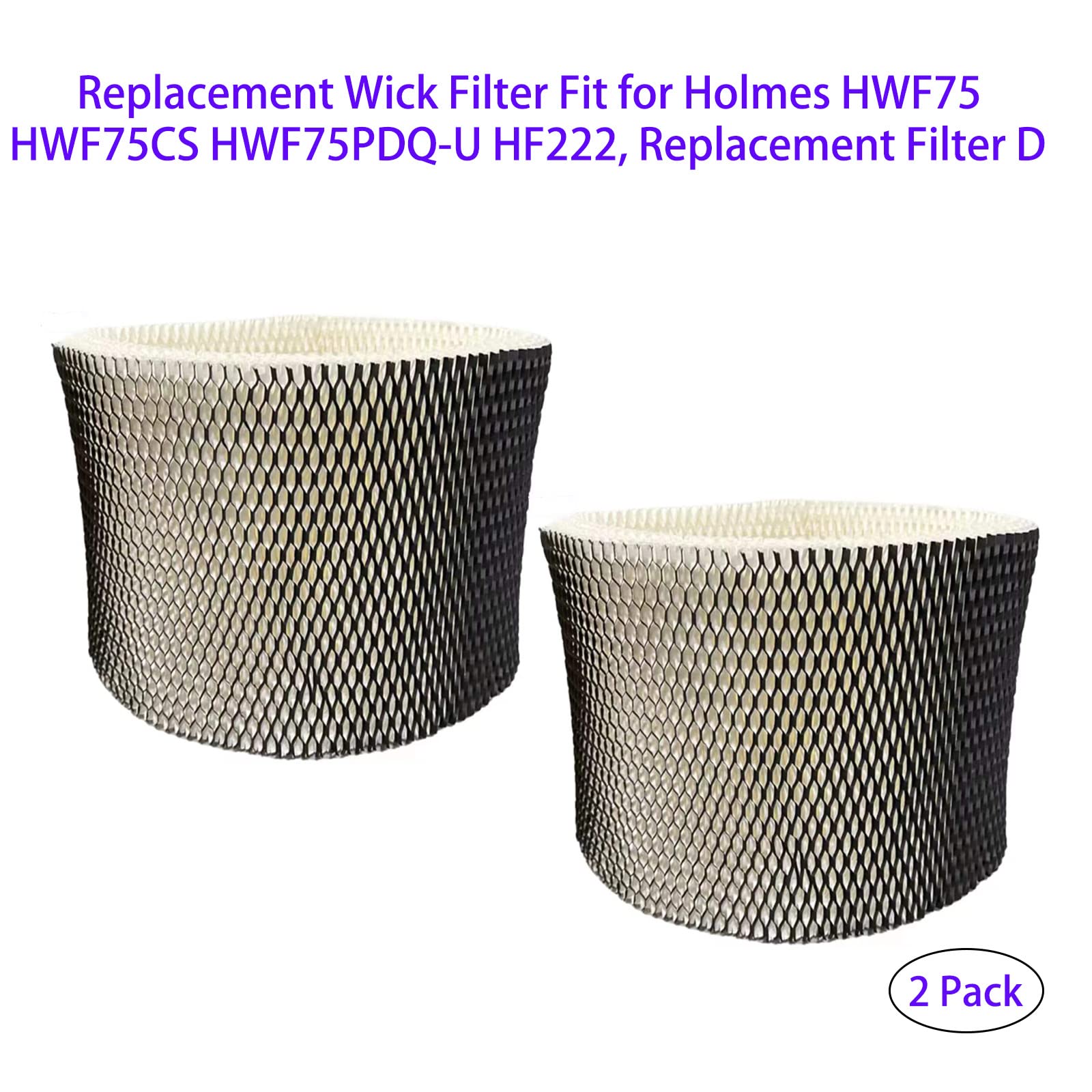 HOMFILBIT HOMFILBIT HWF75 Replacement Wick Filter for Holmes HWF75 HWF75CS HWF75PDQ-U HF222 2 Pack - View 2 of 5