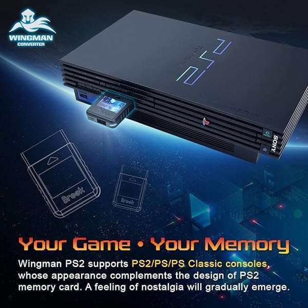 Mcbazel Brook Wingman PS2 Converter: Connect Xbox & PS Controllers to PS2, PS Classic & More! - View 5 of 11
