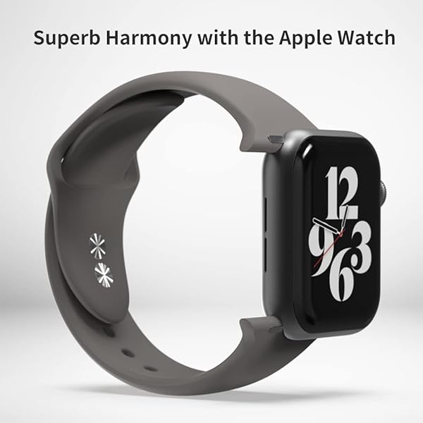 Sinjimoru Sinjimoru Dark Green Silicone Apple Watch Band for Men - Compatible with 38mm to 49mm Models - View 5 of 8