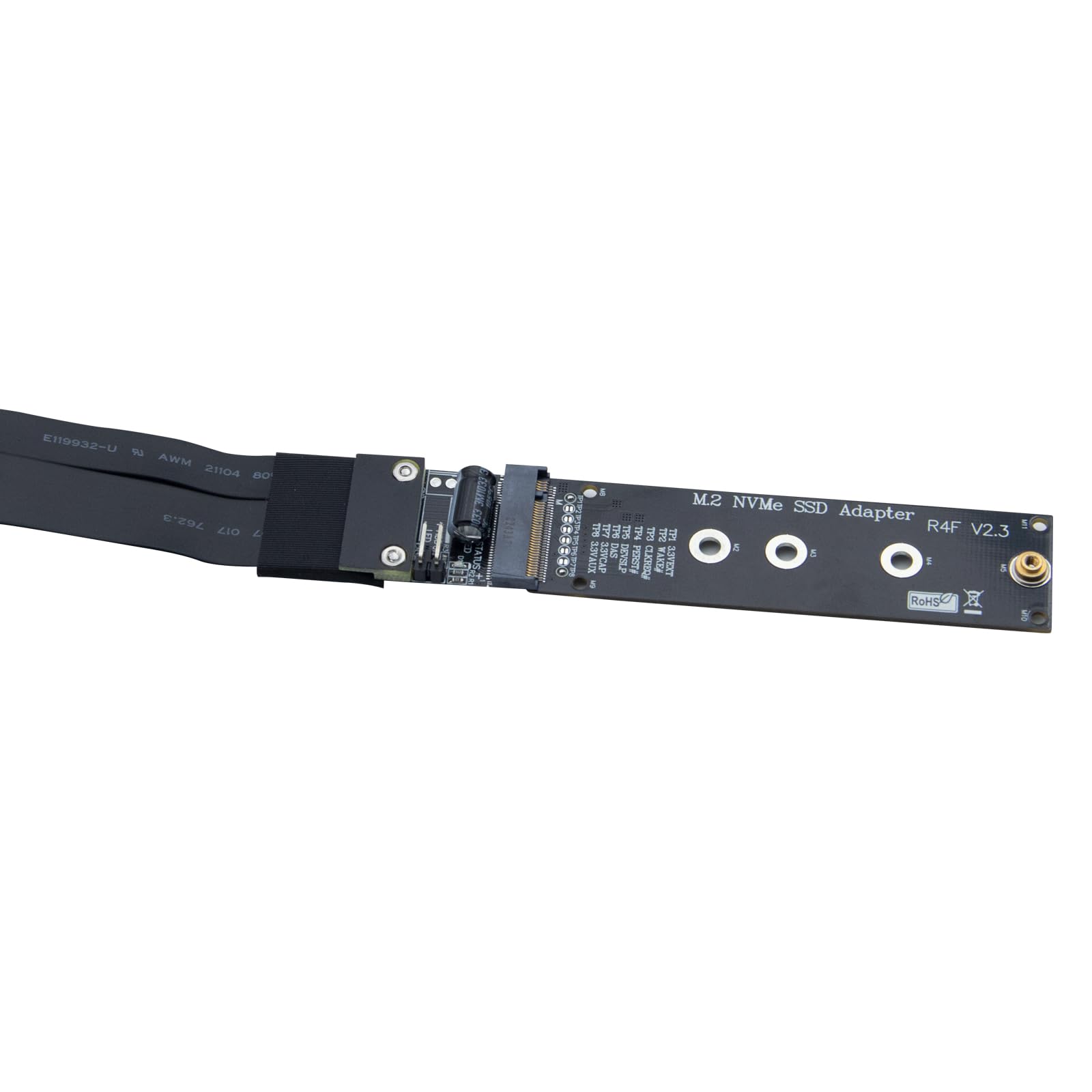 10Gtek M2 NVMe SSD Extension Cable 280mm PCI-E 30 x4 Full Speed Solid State Drive Extension Cable - View 5 of 5