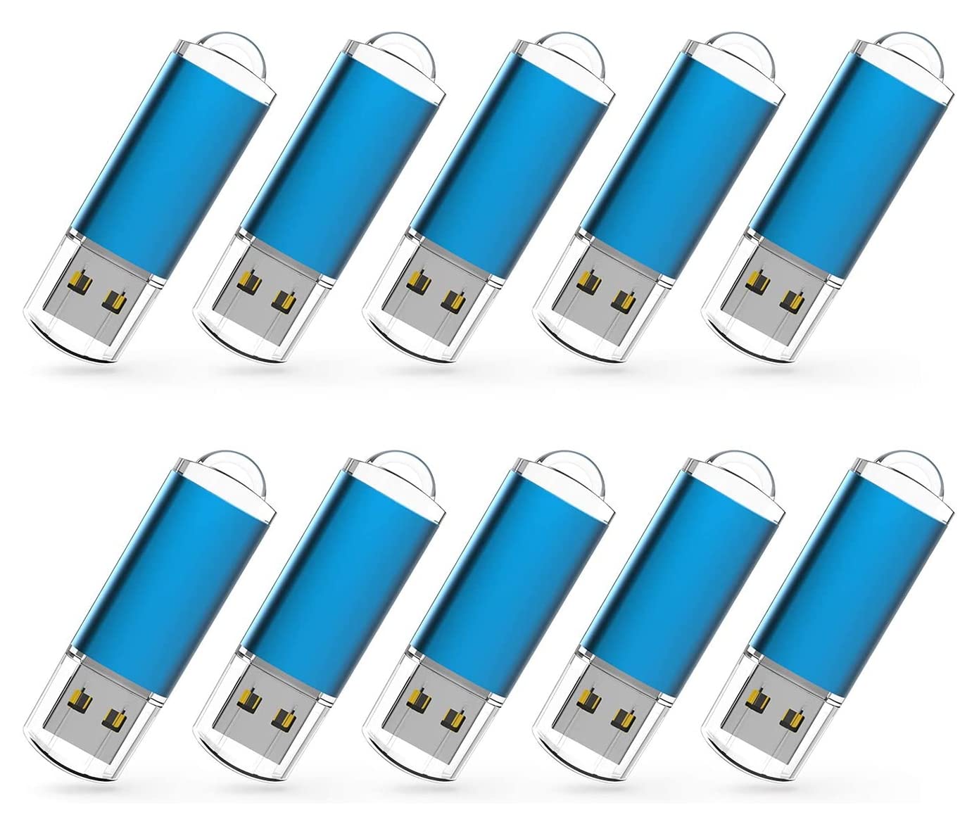 RAOYI 50 Pack 1GB USB Flash Drive USB 2.0 Memory Stick Bulk Thumb Drive Jump Drive Blue
