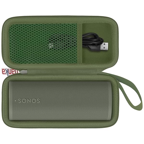khanka Khanka Hard Travel Case for Sonos Roam Roam 2 Roam SL Portable Bluetooth Speaker Green - View 5 of 11
