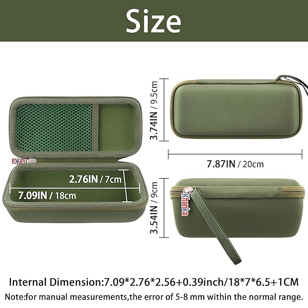 khanka Khanka Hard Travel Case for Sonos Roam Roam 2 Roam SL Portable Bluetooth Speaker Green - View 7 of 11