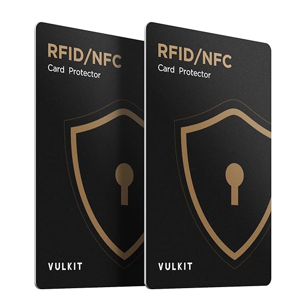VULKIT VULKIT RFID Blocking Cards 2 Pack Credit Card Protectors for Travel and Business Wallets