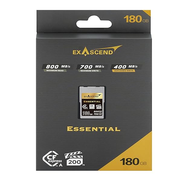 Exascend Exascend CFexpress Type A Card 120GB/180GB/240GB - 800MB/s for Sony a1, a7S III, a7 IV, FX3, FX6 - View 4 of 10