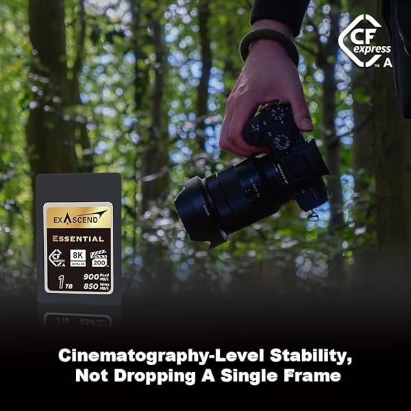 Exascend Exascend CFexpress Type A Card 120GB/180GB/240GB - 800MB/s for Sony a1, a7S III, a7 IV, FX3, FX6 - View 7 of 10