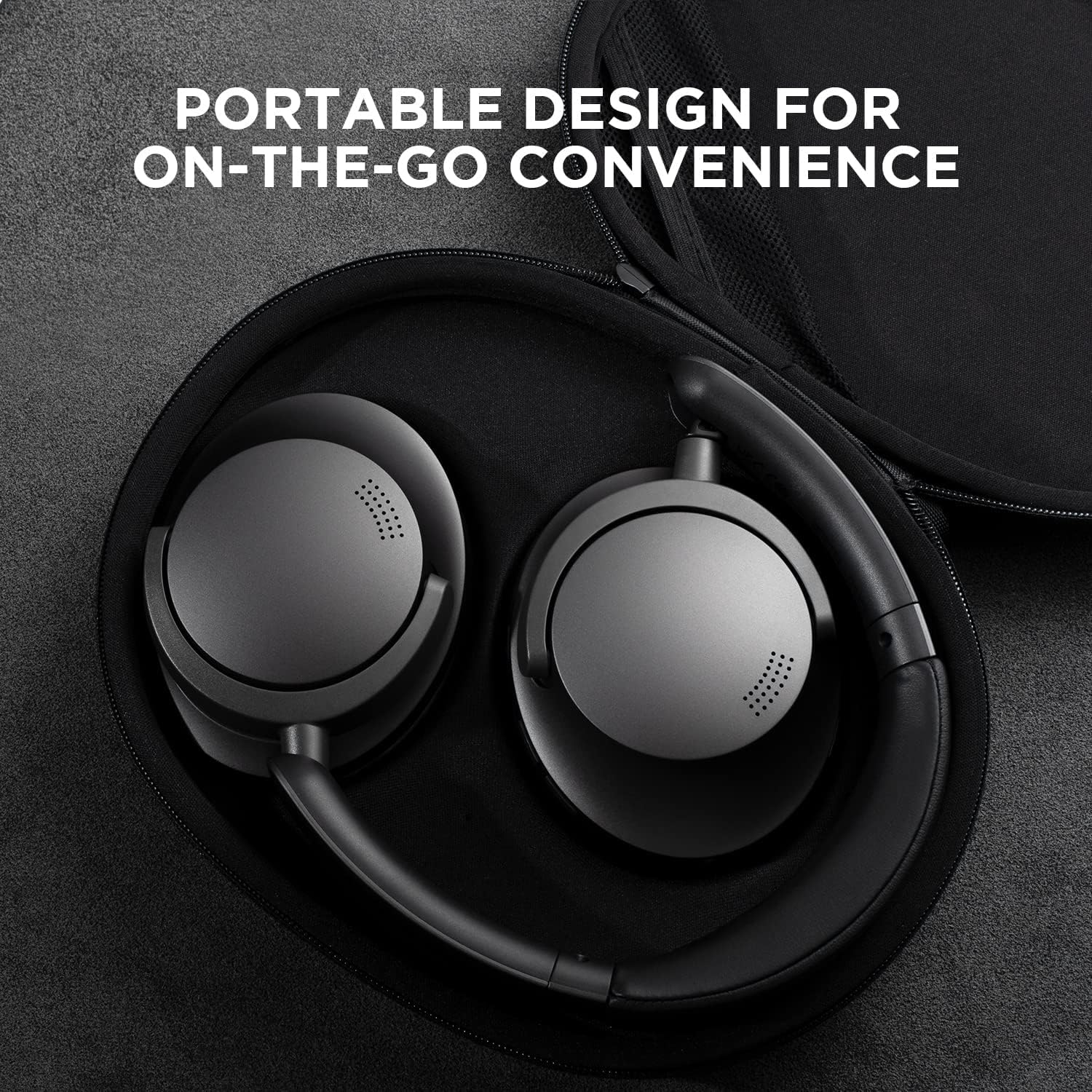 1MORE 1MORE SonoFlow Active Noise Cancelling Headphones: 70H Playtime, LDAC, Clear Calls & App EQ - Black - View 6 of 8