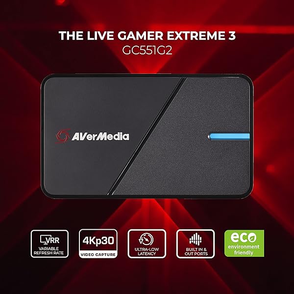AVerMedia AVerMedia GC551G2 HDMI Capture Card: 4K Gaming & Streaming for PS5, Xbox, Switch, Windows 11 & Mac - HDR & VRR Support - View 4 of 10