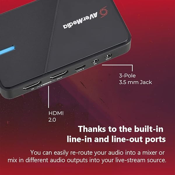 AVerMedia AVerMedia GC551G2 HDMI Capture Card: 4K Gaming & Streaming for PS5, Xbox, Switch, Windows 11 & Mac - HDR & VRR Support - View 7 of 10