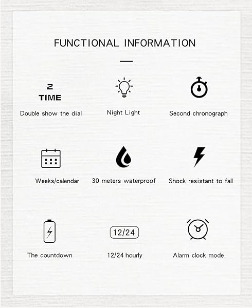 Gosasa Gosasa Sanda Large Dial Transparent Digital Watch Unisex Casual Dual Display Stopwatch Calendar 12H 24H B Transparent White - View 8 of 8