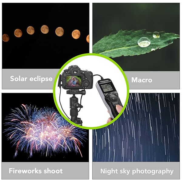 Hanpusen HANPUSEN Camera Timer Remote Shutter Release for Nikon Df, Z7, Z6, D750 & More - Perfect for Time Lapse Photography - View 5 of 10