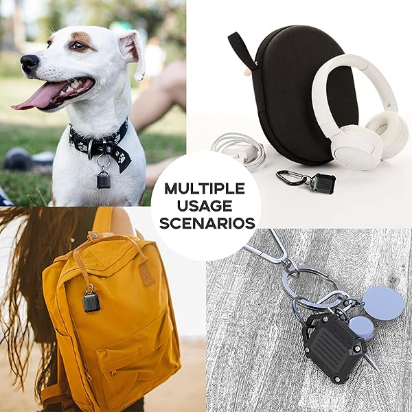 JEANUE Jeanue Waterproof Airtag Holder Keychain Case - Ultra-Durable 4-Pack for Keys, Dog Collars & Luggage - View 7 of 8