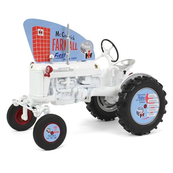 Spec Cast Spec Cast 1/16 High Detail International Harvester Farmall Cub White Demonstrator Tractor Cust 2024 ZJD1907