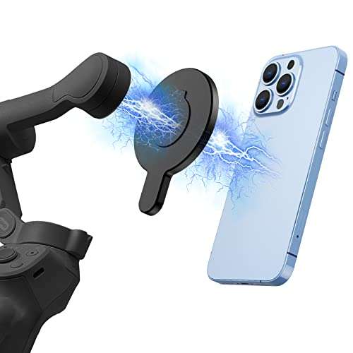 Aerbeis Aerbeis MagSafe Adapter Clamp for DJI OM 6 & Osmo Mobile 6 - Compatible with OM 5 & 4 SE Gimbal Stabilizers