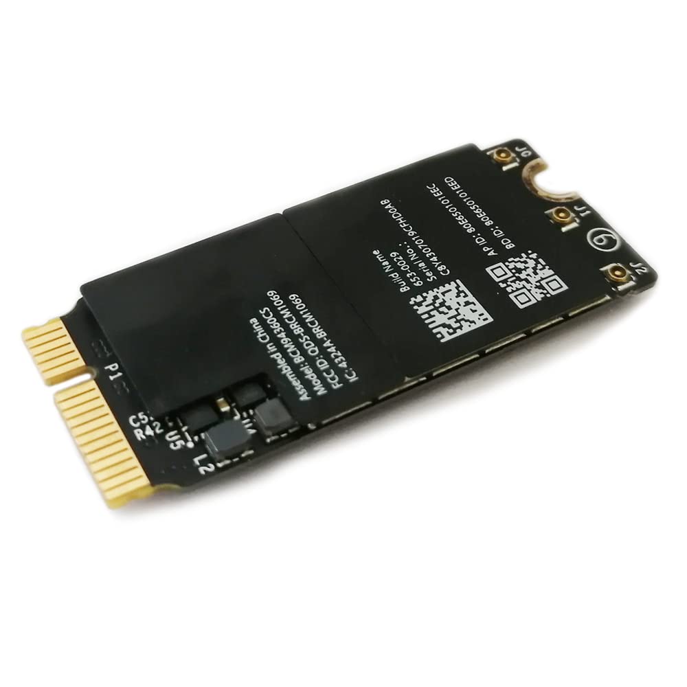 Nockchawon Airport Wireless Network Card Dual-Band 2.4G 5Ghz Gigabit WiFi Bluetooth 4.0 Replacement for MacBook Pro Retina A1502 A1398 A1347