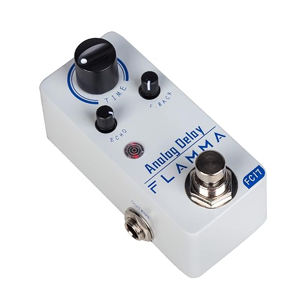 FLAMMA FLAMMA FC17 Analog Delay Pedal: Vintage Effects for Electric Guitar | True Bypass