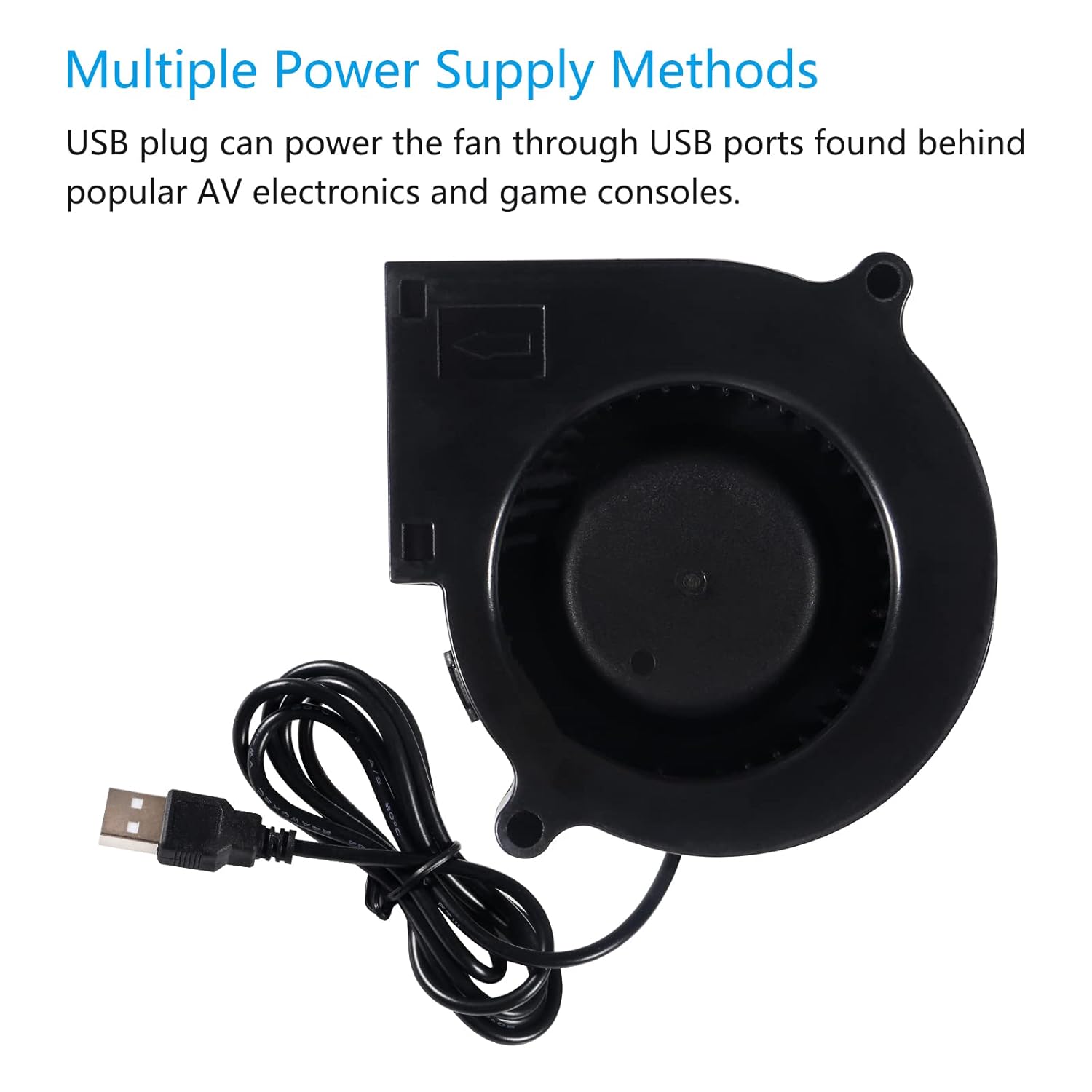 DORHEA 2Pcs 7530 75x30mm DC 12V Brushless Cooling Fan Replacement for DIY PC Computer Case USB - View 3 of 6