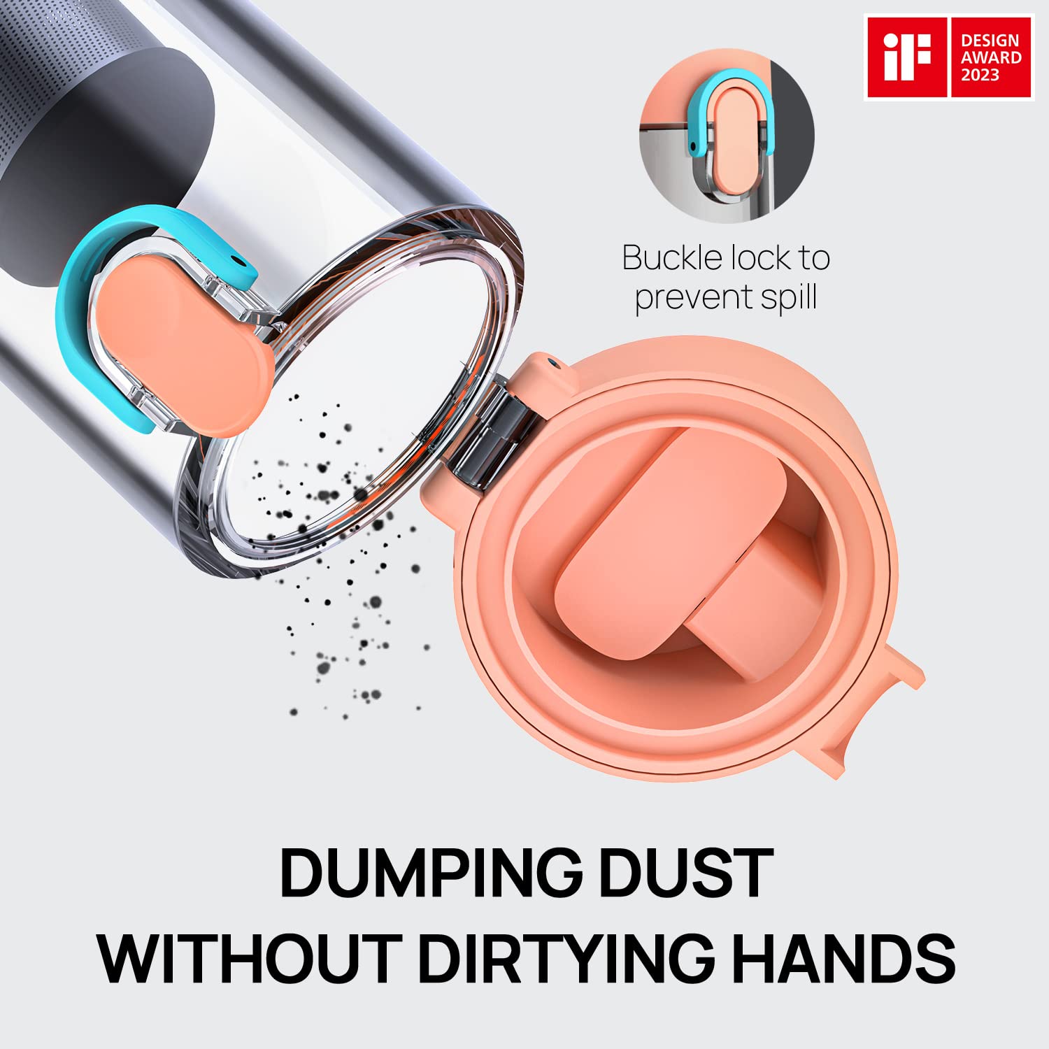 Ofuzzi Ofuzzi Day H8 Apex Cordless Handheld Vacuum Cleaner Lightweight Powerful Suction for Pet Home and Narrow Spaces 30 Mins Runtime Orange - View 4 of 8