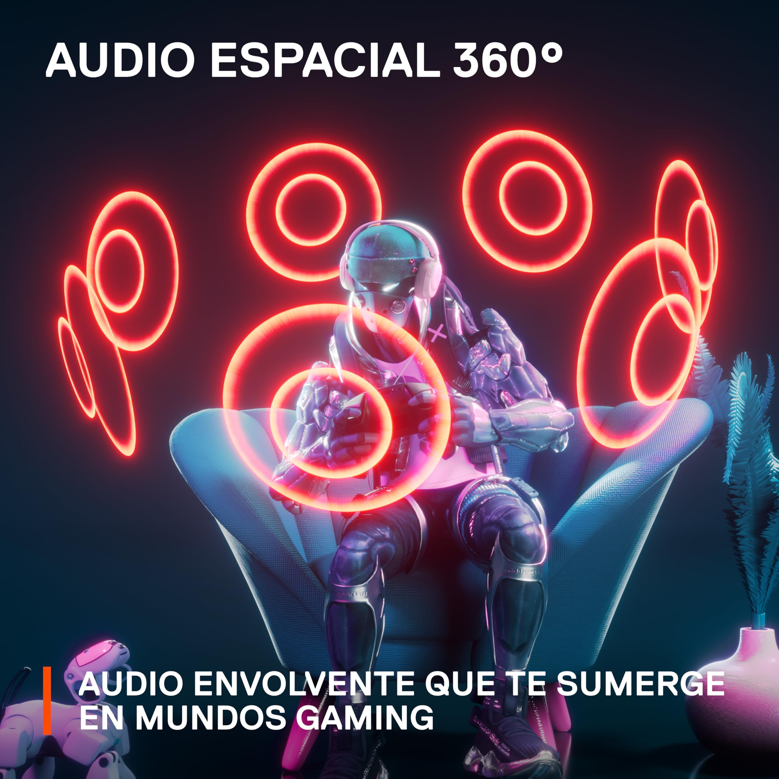 SteelSeries SteelSeries Arctis Nova 1P Gaming Headset with Hi-Fi Drivers 360 Spatial Audio Lightweight Noise Cancelling Mic for PS5 PS4 PC Xbox Switch White - View 6 of 8