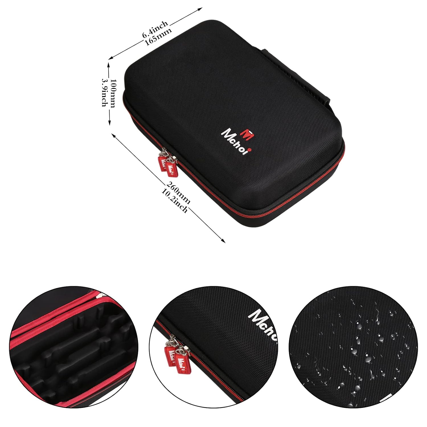 Mchoi Mchoi Hard Carrying Case for ThermoPro TP25 Wireless Bluetooth Meat Thermometer Shockproof Waterproof Travel Organizer Case Only - View 6 of 9