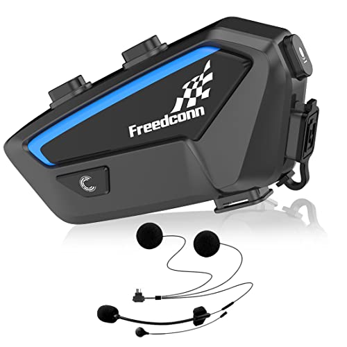 FreedConn FreedConn FX 10 Motorcycle Bluetooth Headset: Noise-Canceling, Music Sharing & FM Radio - Universal Intercom for Riders