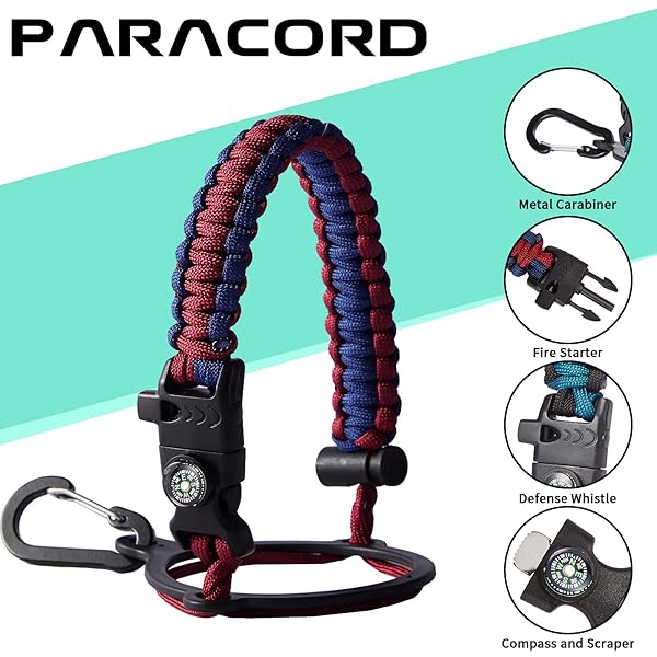 DIGJUPER 40OZ Stainless Steel Water Bottle with Straw and Spout Leak Proof Insulated Jug for Gym Workout with Paracord Handle and Storage Sleeve - View 7 of 10