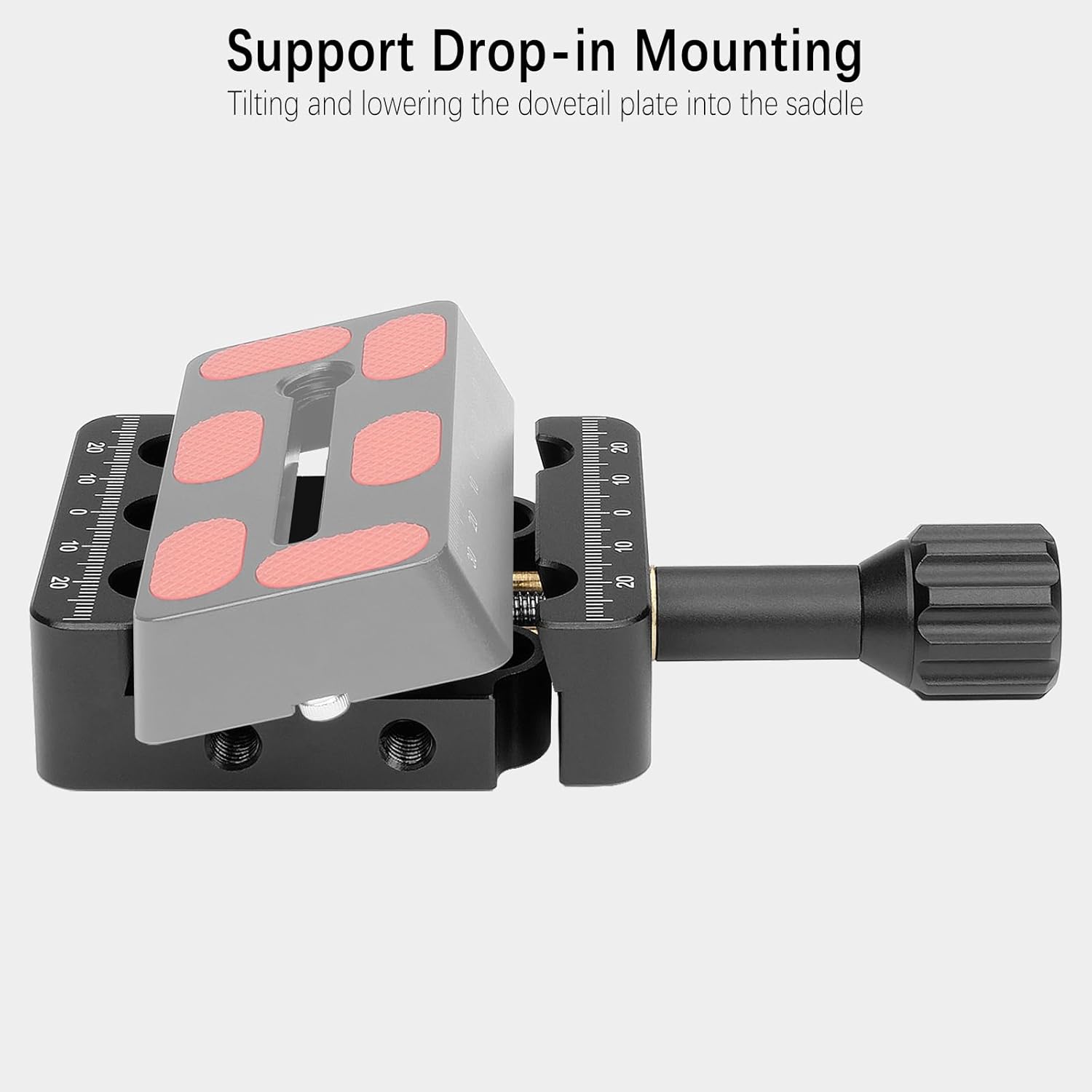 Yueoct YUEOCT Telescope Dovetail Saddle Clamp Tripod Adapter Mount for Vixen Style Plates with M6 M8 Countersunk Bores for Equatorial Heads - View 3 of 7