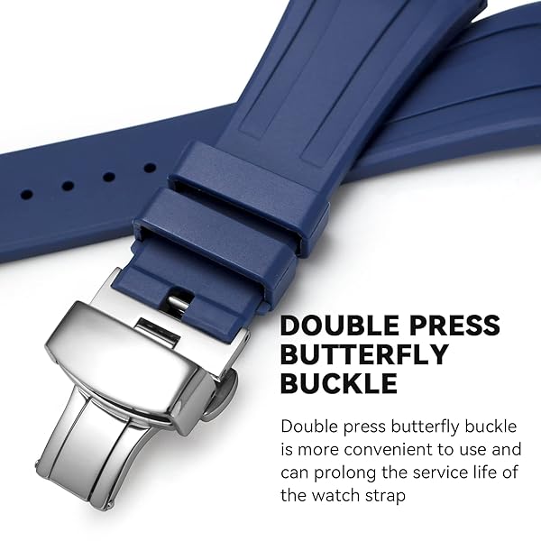 Korlexchi MOD Kit Fluororubber Strap for Casio G-Shock GM2100 - Orange Rubber Watchband with Silver Buckle & Tool - View 3 of 9