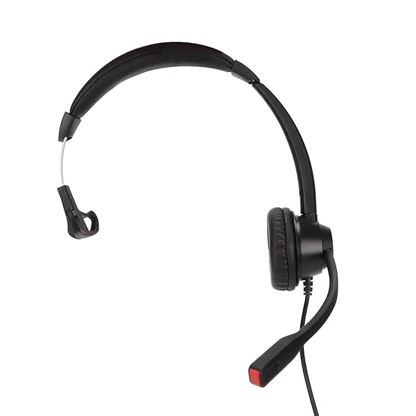 Zunate RJ9 Single Sided Business Headset with Mic for Cell Phone and PC Ideal for Home Office and Call Center Use - View 7 of 10