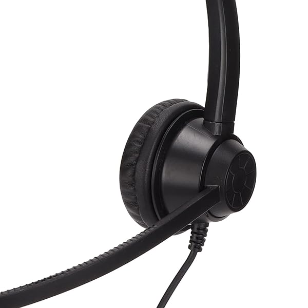 Zunate RJ9 Single Sided Business Headset with Mic for Cell Phone and PC Ideal for Home Office and Call Center Use - View 9 of 10