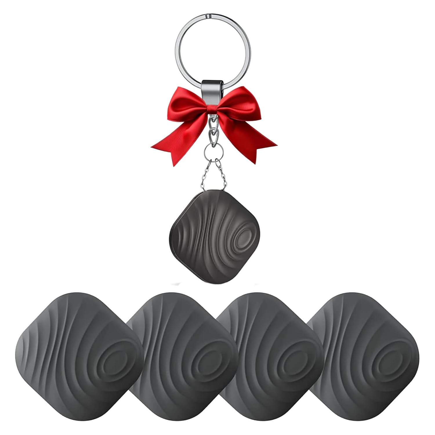 Nutale Nutale Key Finder 4-Pack Bluetooth Tracker for Keys Pets Wallets Backpacks and Tablets Compatible with iOS and Android