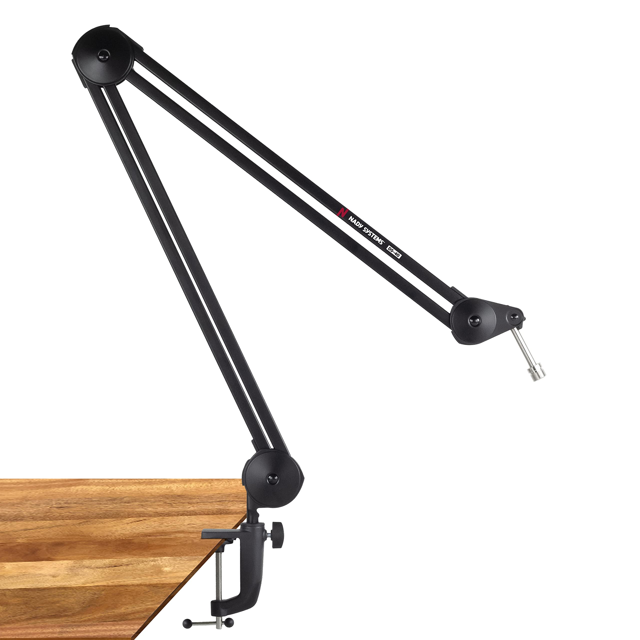 Nady 40 Inch Stainless Steel Surface Mountable Angle Adjustable Boom Arm with Self Locking Disk Joints - View 3 of 3