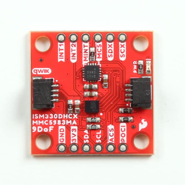 SparkFun SparkFun 9DoF IMU Breakout ISM330DHCX MMC5983MA 3D Digital Accelerometer Gyroscope Triple Axis Magnetometer 6DoF IMU Supply Voltage 1.71V to 3.6V - View 3 of 7