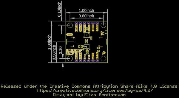 SparkFun SparkFun 9DoF IMU Breakout ISM330DHCX MMC5983MA 3D Digital Accelerometer Gyroscope Triple Axis Magnetometer 6DoF IMU Supply Voltage 1.71V to 3.6V - View 7 of 7