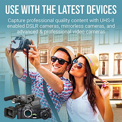 PNY PNY 256GB EliteX-PRO60 UHS-II SDXC Card: Fast 280MB/s for 4K UHD & Full HD - Ideal for Photographers & Videographers - View 8 of 10