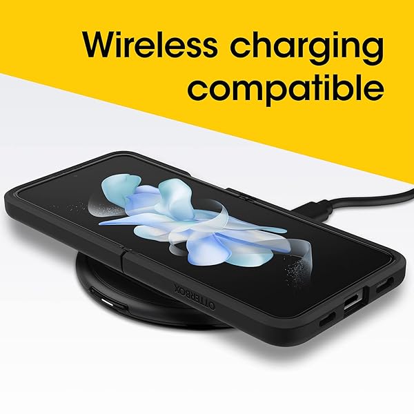 OtterBox OtterBox Thin Flex Series Case for Samsung Z Flip4 Black Durable Protection - View 7 of 8