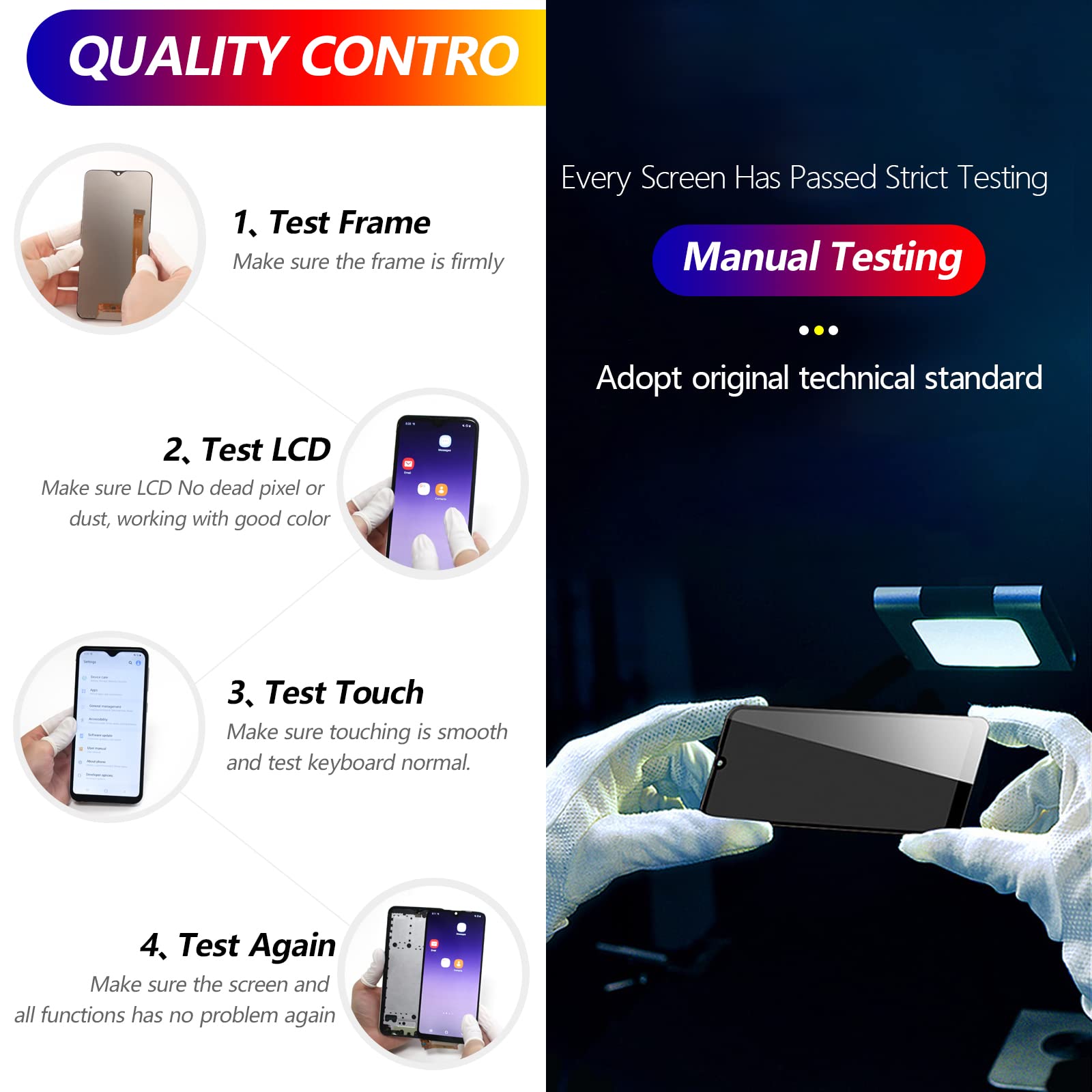 YWLRONG Samsung Galaxy S20 FE 2022 Screen Replacement LCD Touch Display Digitizer Assembly Black with Frame and Tools - View 6 of 7