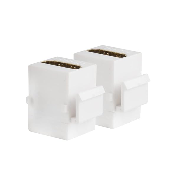 Exiron Exiron 4K HDMI Keystone Jack Coupler - 4K 120Hz HDMI Connector (White) for High-Quality Video - View 8 of 9