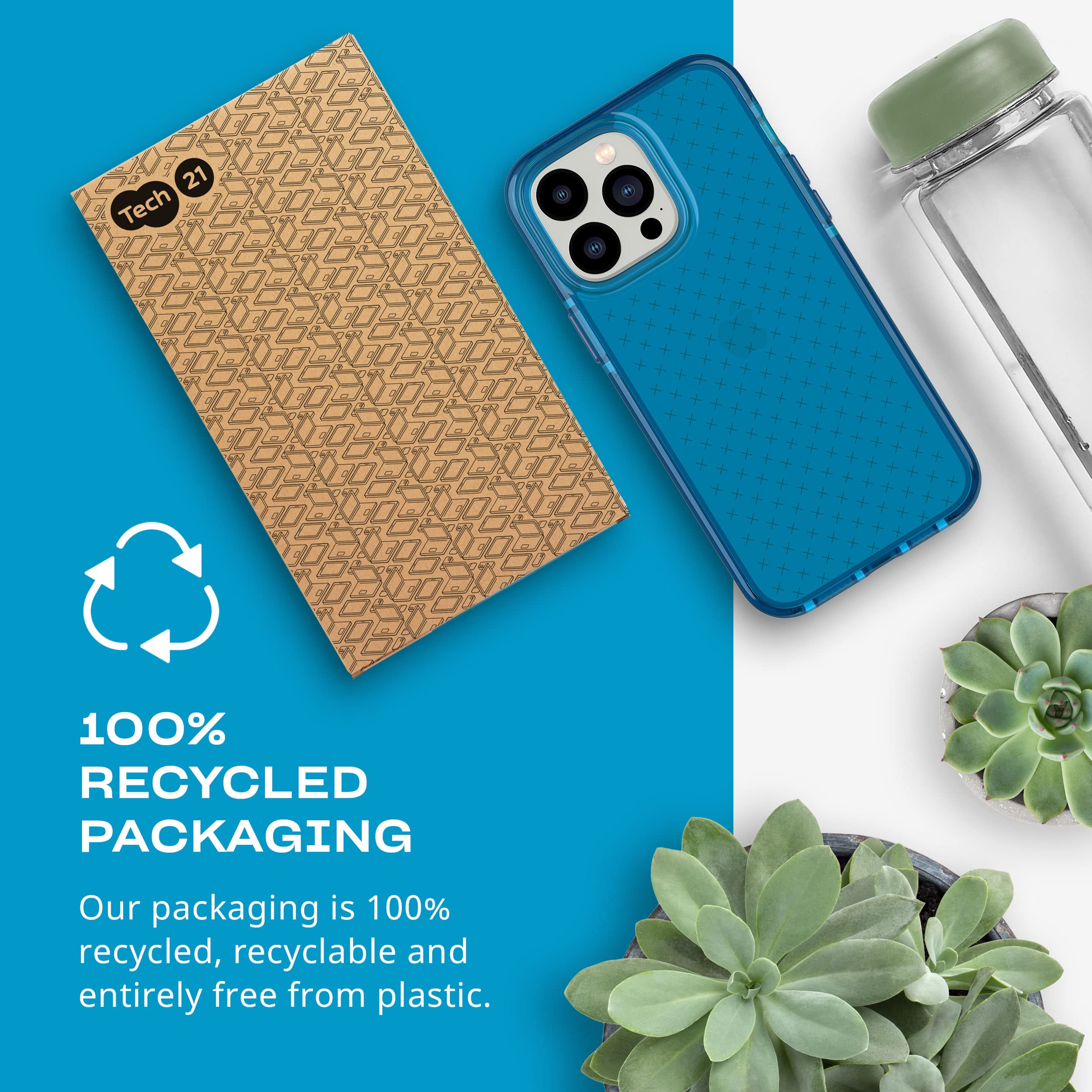 Tech21 iPhone 14 Pro Max Evo Check Slim Shock Absorbing Phone Case with 16ft FlexShock Multi Drop Protection and Extra Buttons - View 6 of 6