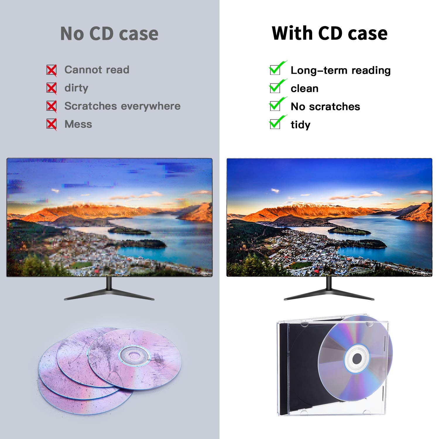 Maxtek Maxtek 10.4 mm Standard Clear CD Jewel Case with Black Tray 10 Pack for Optimal Storage and Protection - View 5 of 5