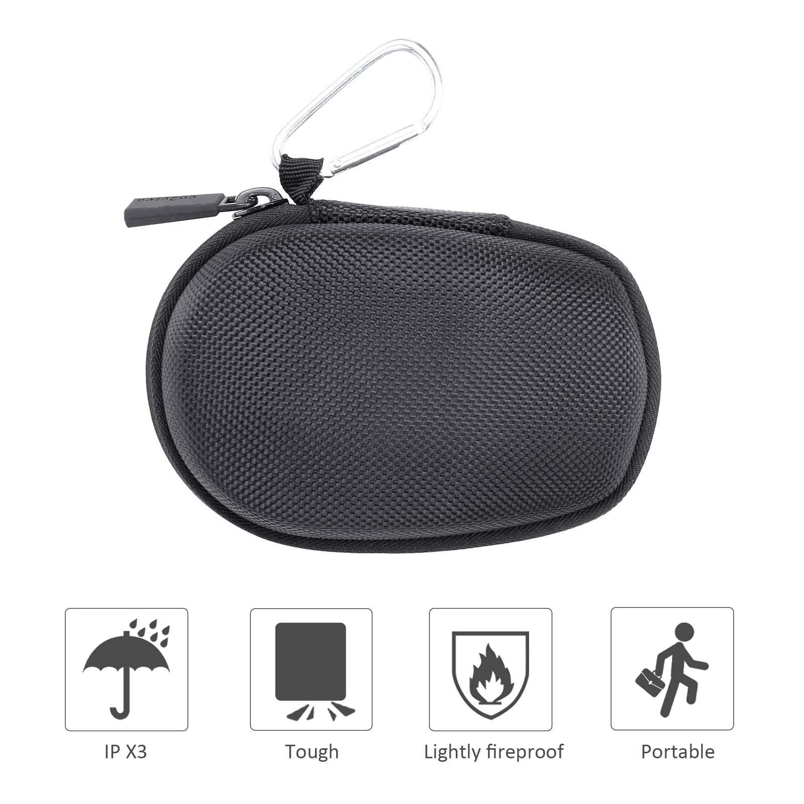 co2CREA co2CREA Hard Case for Logitech MX Anywhere 3S/2S - Durable Graphite Protection for Your Performance Mouse - View 5 of 8