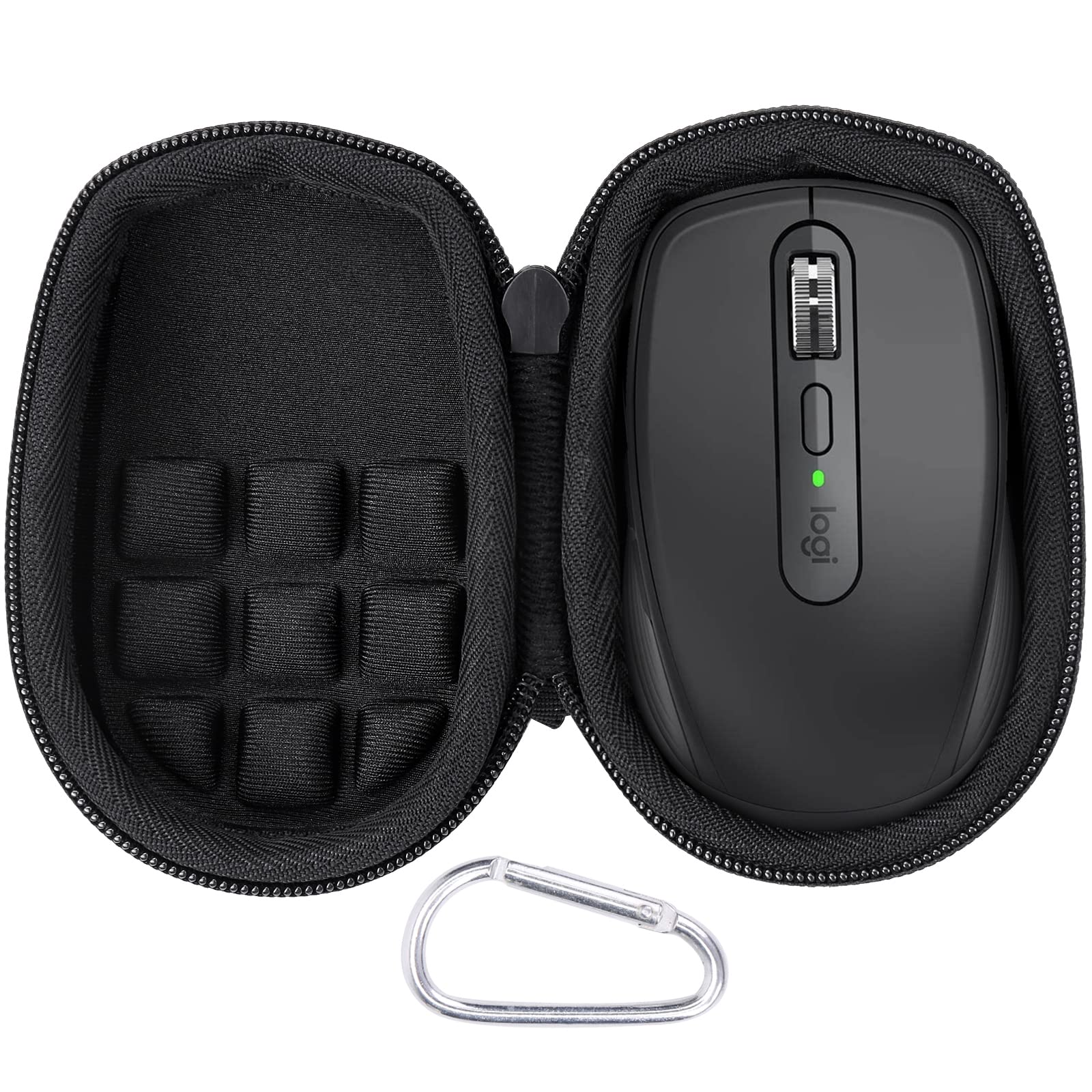 co2CREA Hard Case for Logitech MX Anywhere 3S/2S - Durable Graphite Protection for Your Performance Mouse