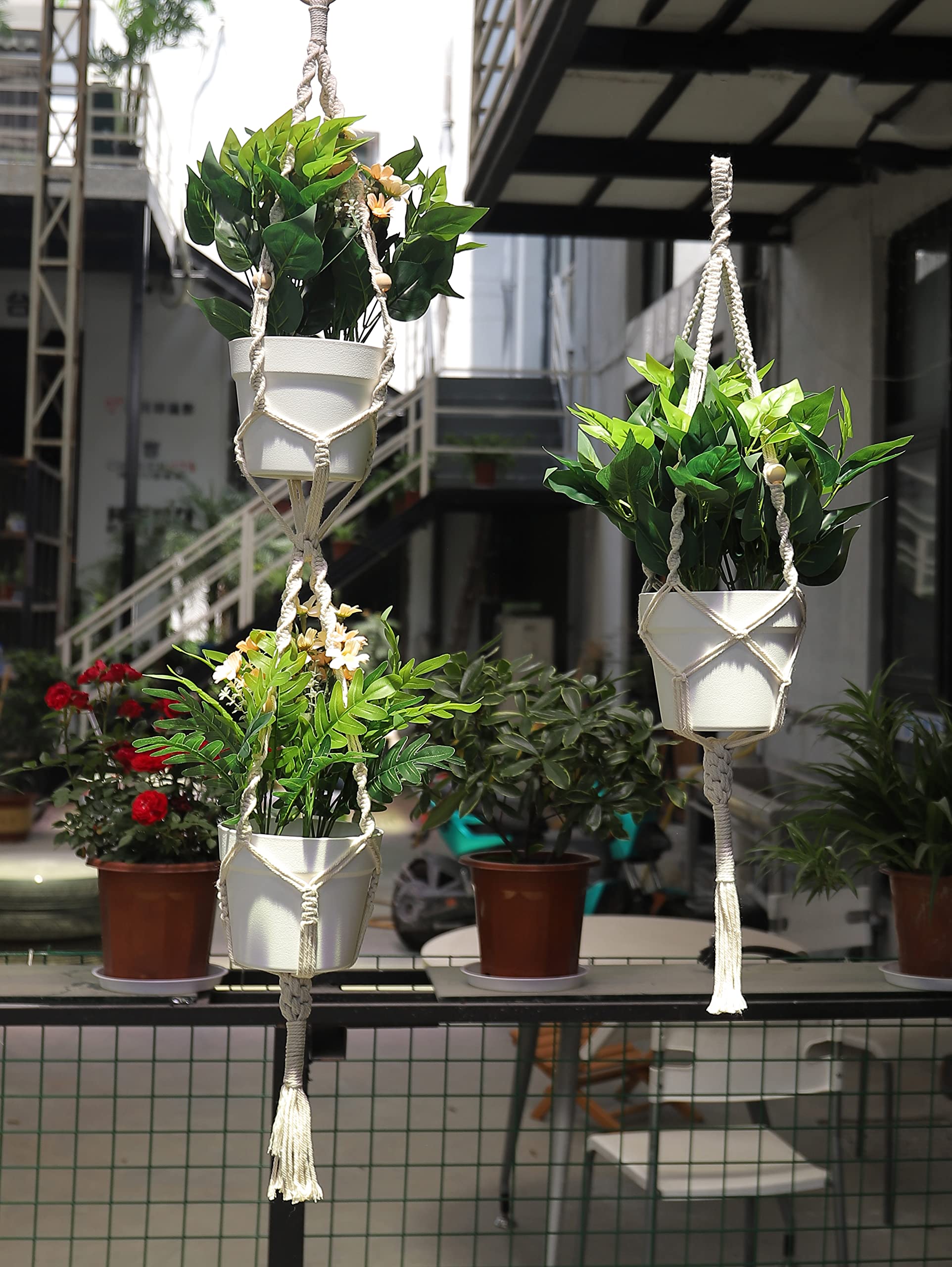 MAOQIAN MAOQIAN 3 in 1 Macrame Kit for Beginners with 220 Yards Cotton Cord and DIY Plant Hanger Kits Ideal for Adults and Craft Enthusiasts - View 3 of 7