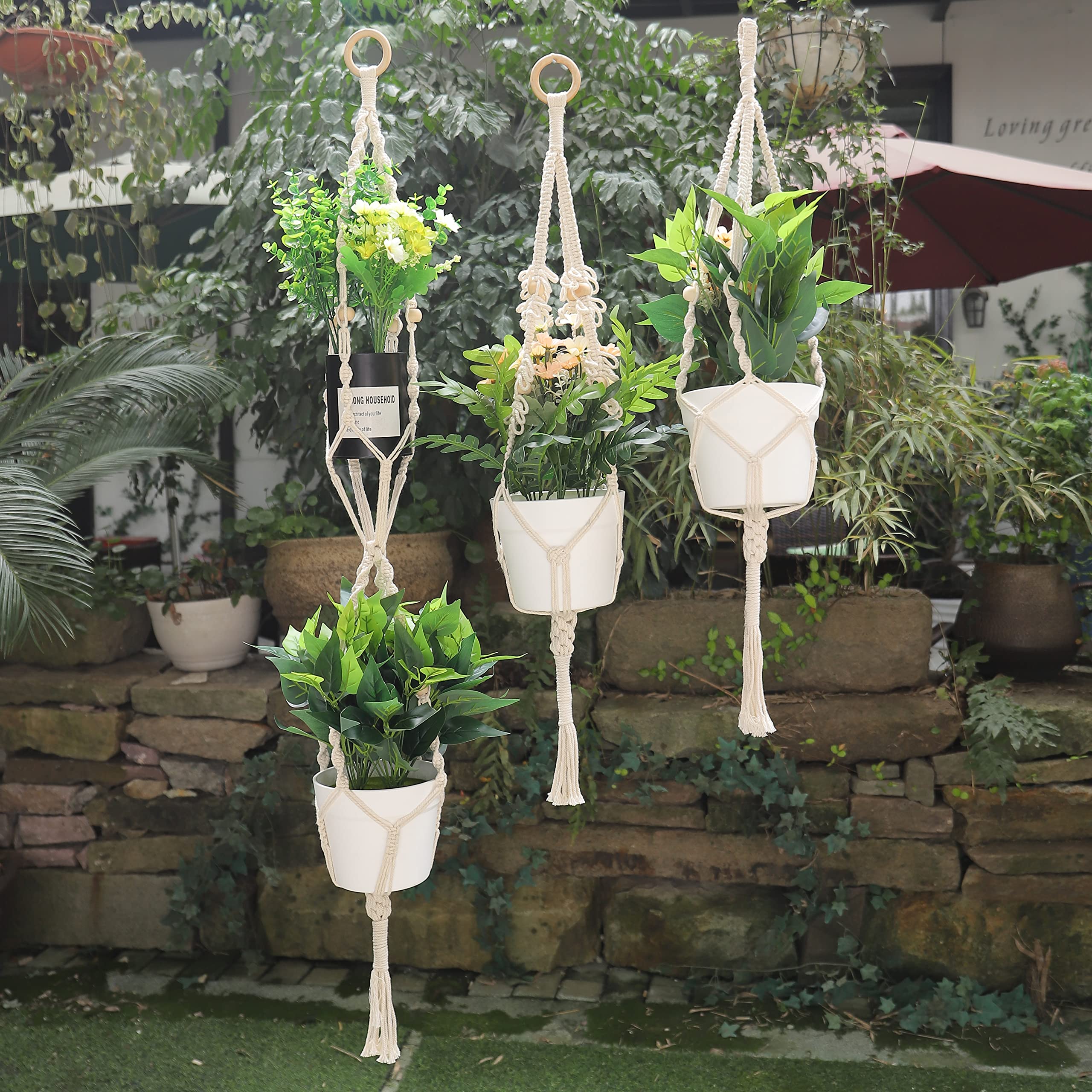 MAOQIAN MAOQIAN 3 in 1 Macrame Kit for Beginners with 220 Yards Cotton Cord and DIY Plant Hanger Kits Ideal for Adults and Craft Enthusiasts - View 7 of 7