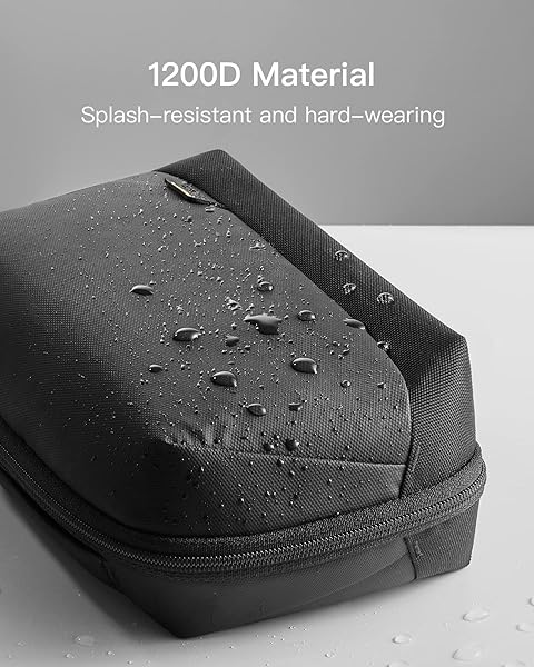 Inateck Inateck Electronics Organizer Travel Case Large Water-resistant Tech Pouch for Cables Chargers and Accessories Black - View 8 of 10