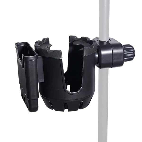 EASICOZI EASICOZI Microphone Stand Cup Holder and Phone Holder 2-in-1 Universal Drink Bottle Holder for Music Mic Stand