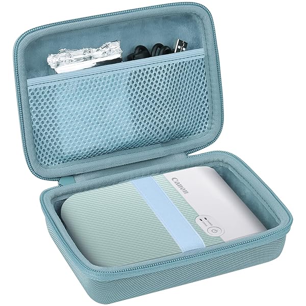 co2CREA co2CREA Hard Travel Case for Canon SELPHY QX10 - Durable Green Case for Portable Photo Printer - View 3 of 9