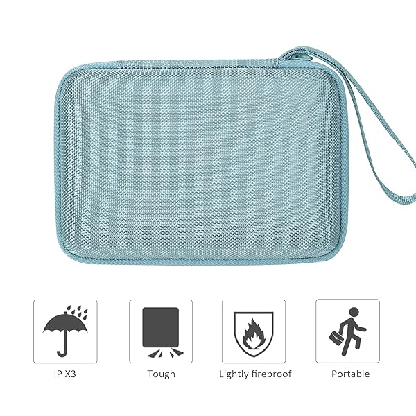 co2CREA co2CREA Hard Travel Case for Canon SELPHY QX10 - Durable Green Case for Portable Photo Printer - View 7 of 9