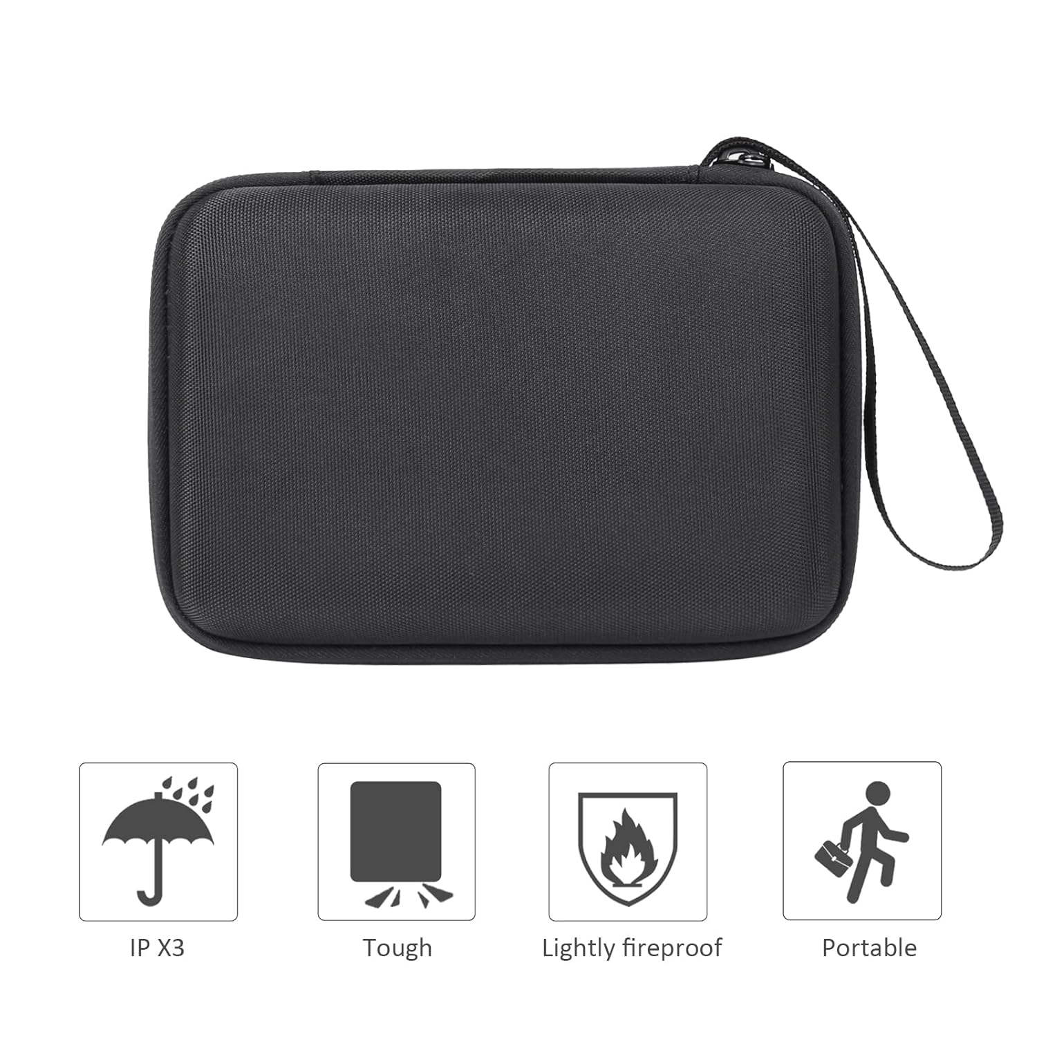 co2CREA co2CREA Hard Travel Case for Canon SELPHY QX20 QX10 Portable Photo Printer Black - View 5 of 7