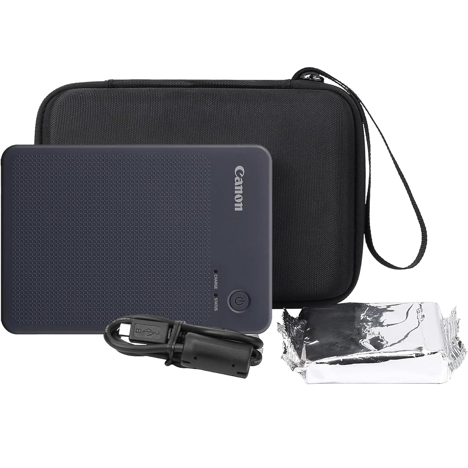 co2CREA co2CREA Hard Travel Case for Canon SELPHY QX20 QX10 Portable Photo Printer Black - View 7 of 7